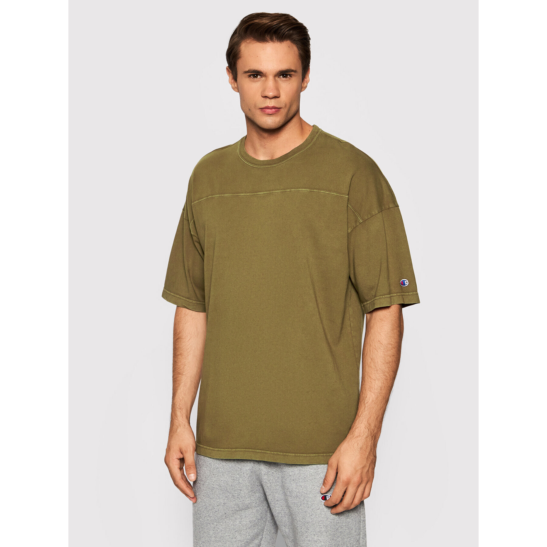 Champion Тишърт 216492 Зелен Loose Fit - Pepit.bg