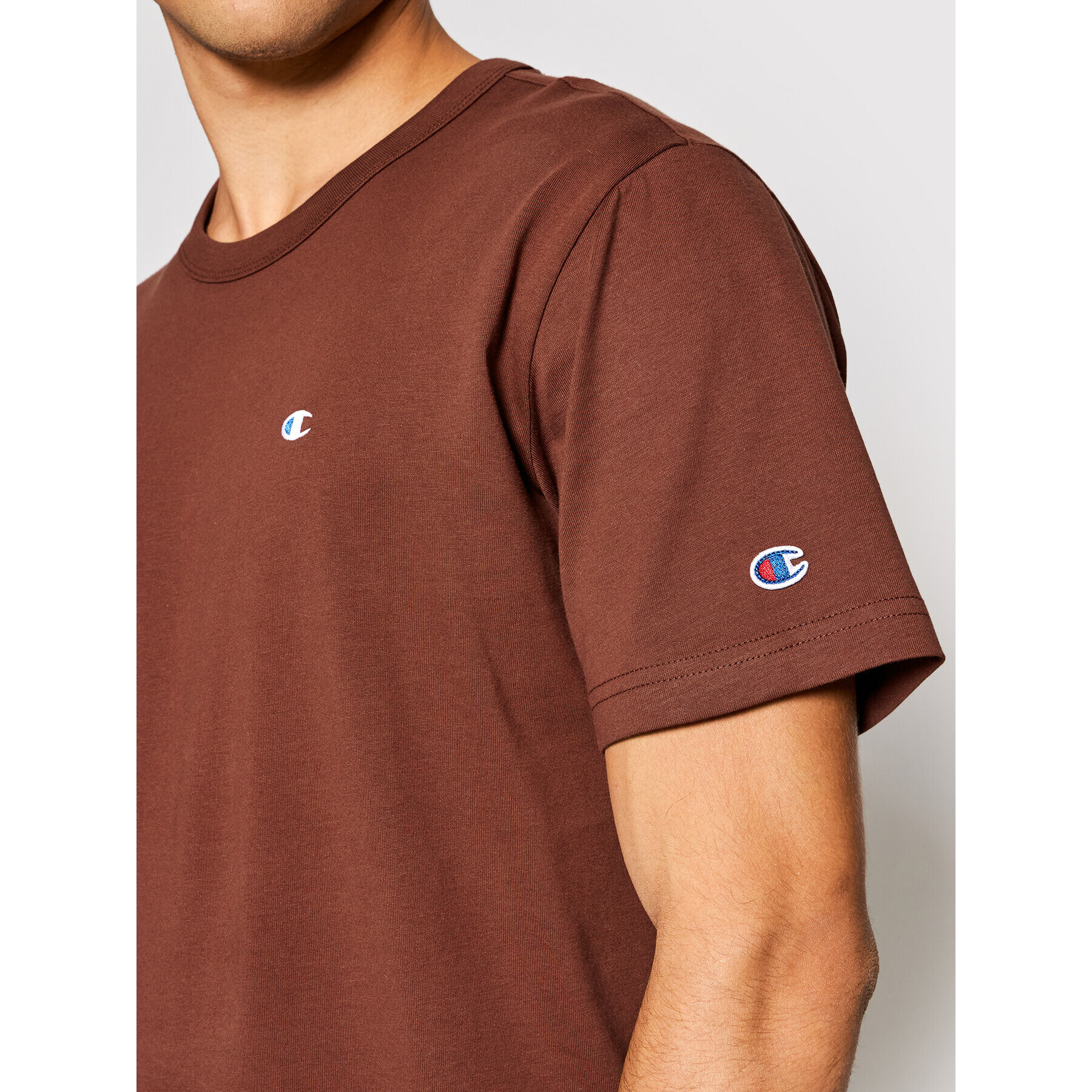 Champion Тишърт 216545 Кафяв Regular Fit - Pepit.bg