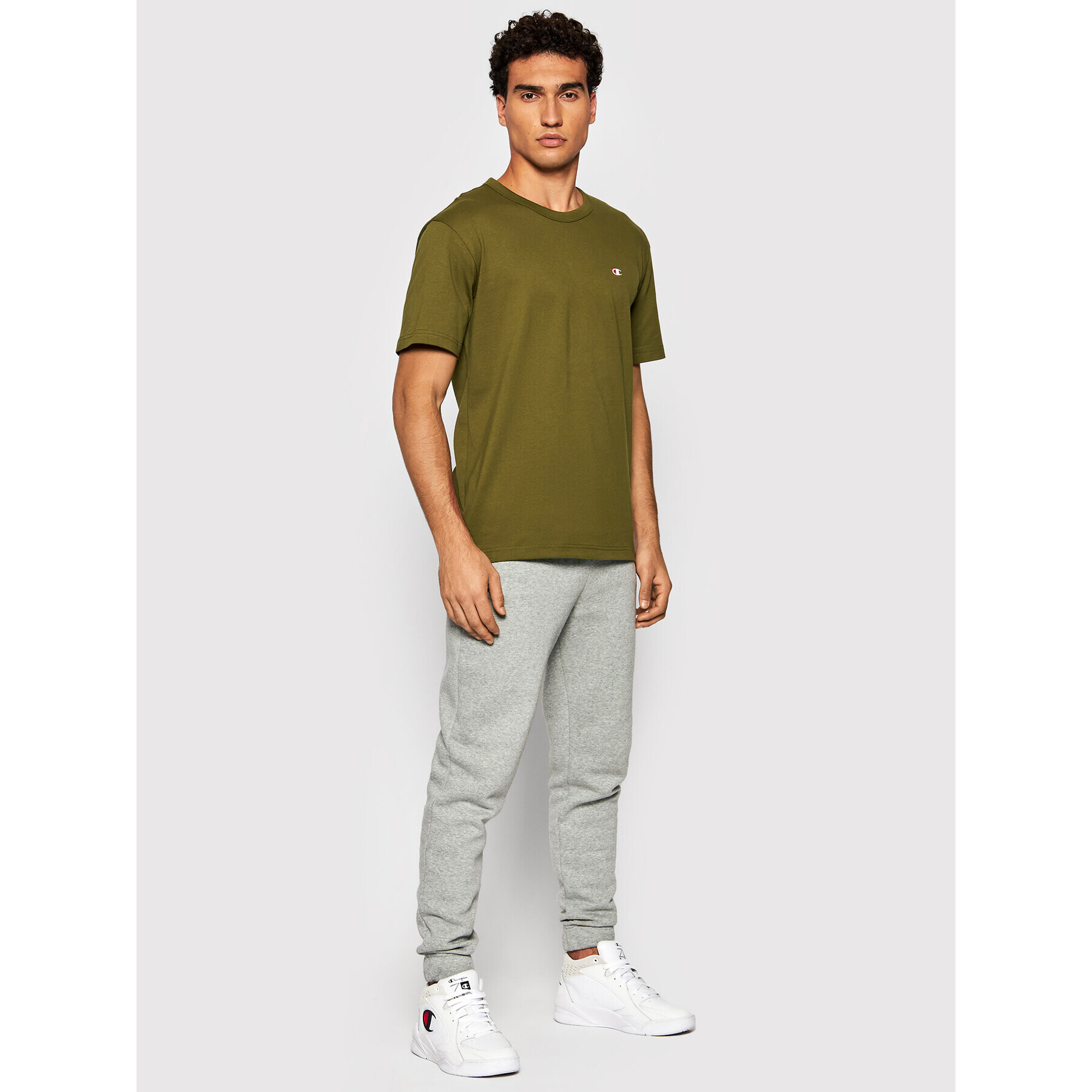 Champion Тишърт 216545 Зелен Regular Fit - Pepit.bg