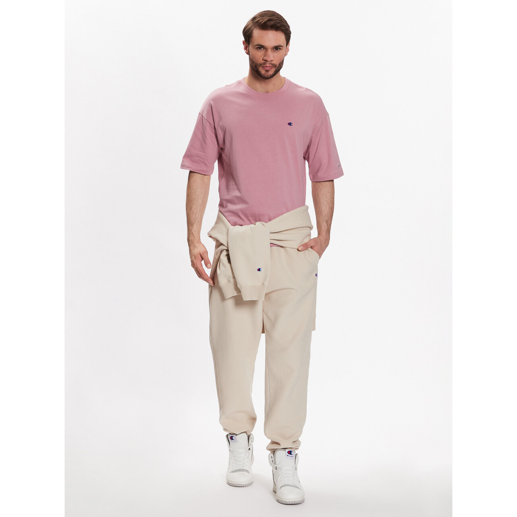 Champion Тишърт 216548 Розов Regular Fit - Pepit.bg