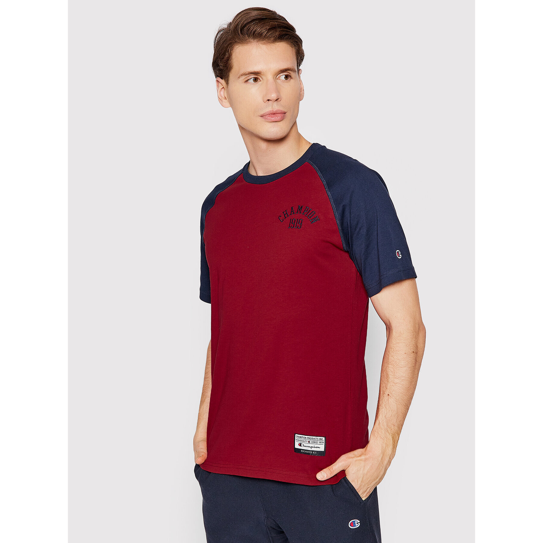 Champion Тишърт 216576 Бордо Comfort Fit - Pepit.bg