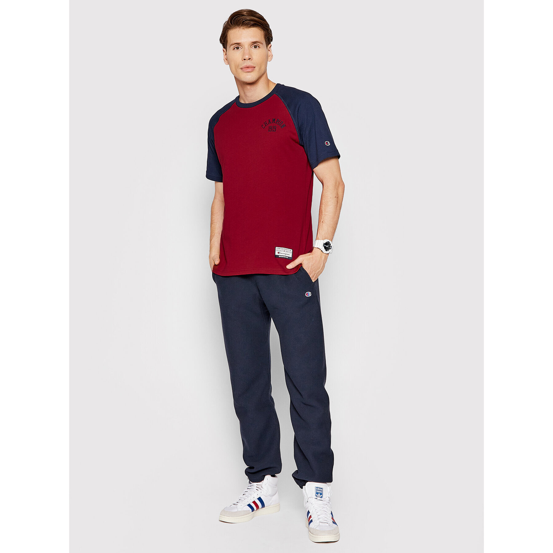 Champion Тишърт 216576 Бордо Comfort Fit - Pepit.bg