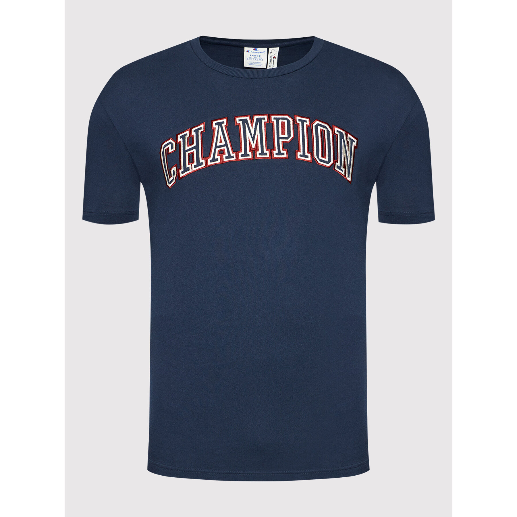 Champion Тишърт 216581 Тъмносин Regular Fit - Pepit.bg