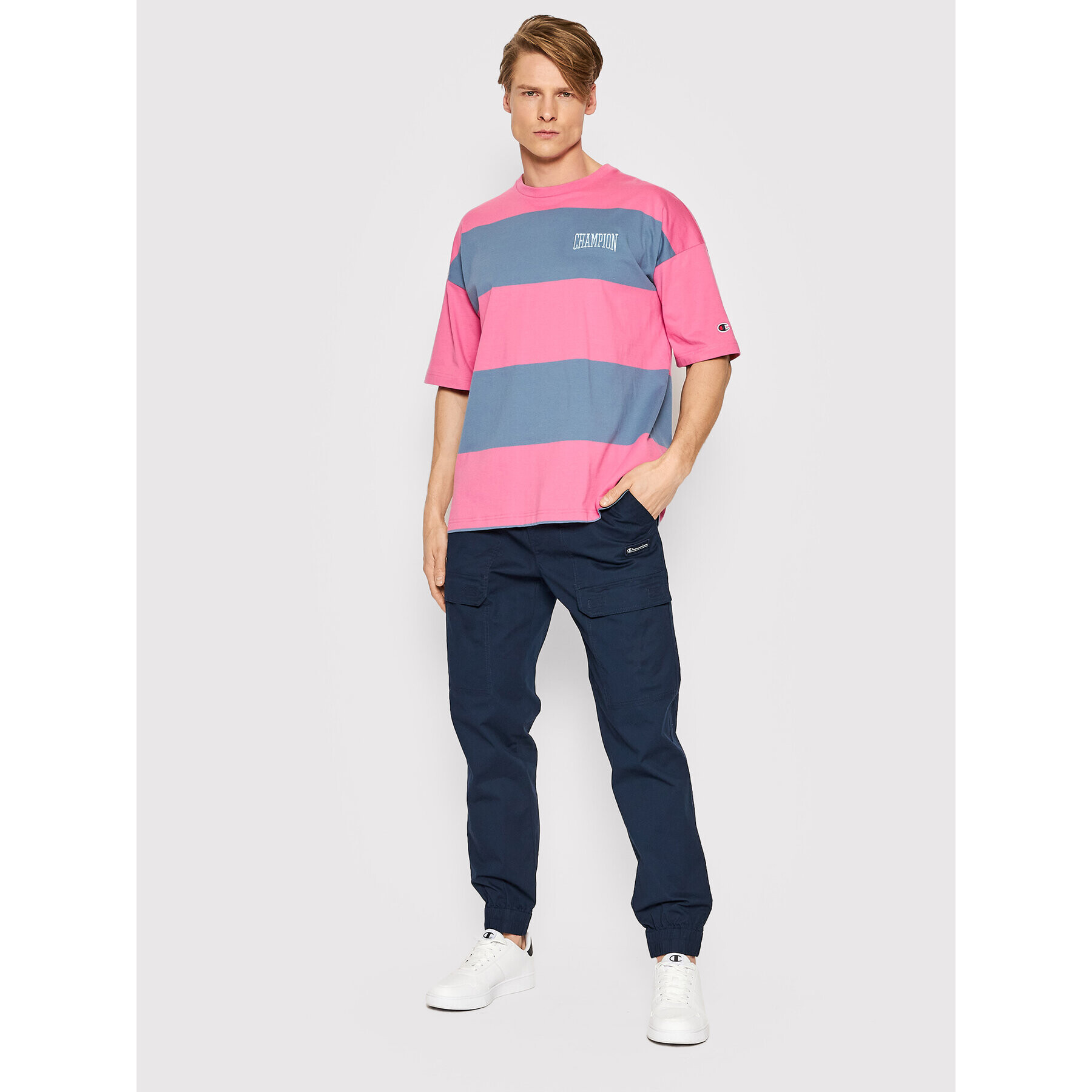 Champion Тишърт 217175 Розов Custom Fit - Pepit.bg