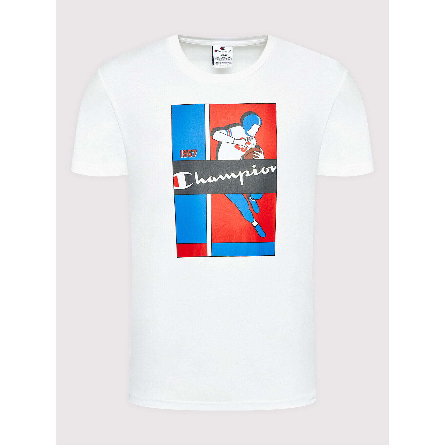 Champion Тишърт 217274 Бял Regular Fit - Pepit.bg