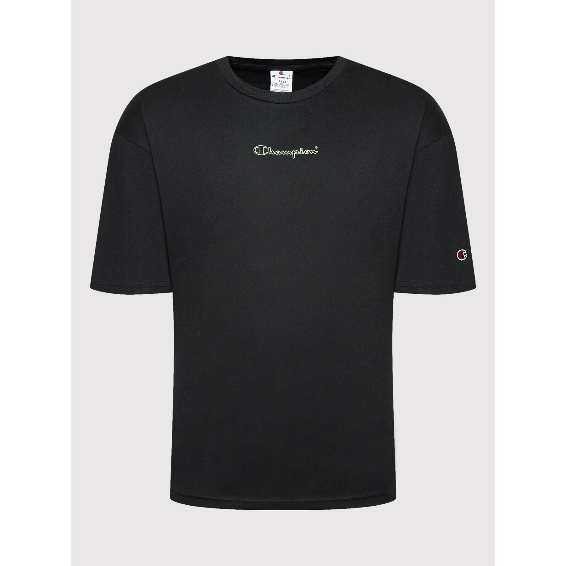 Champion Тишърт 217275 Черен Custom Fit - Pepit.bg