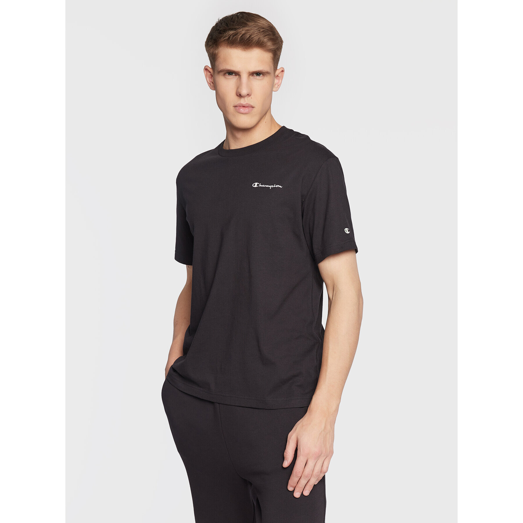 Champion Тишърт 217921 Черен Regular Fit - Pepit.bg