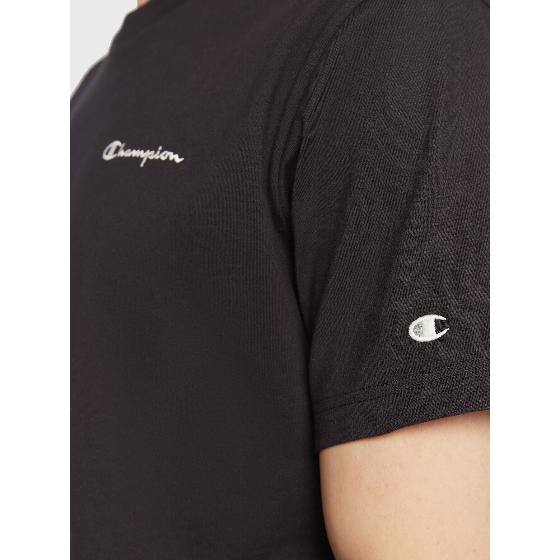 Champion Тишърт 217921 Черен Regular Fit - Pepit.bg
