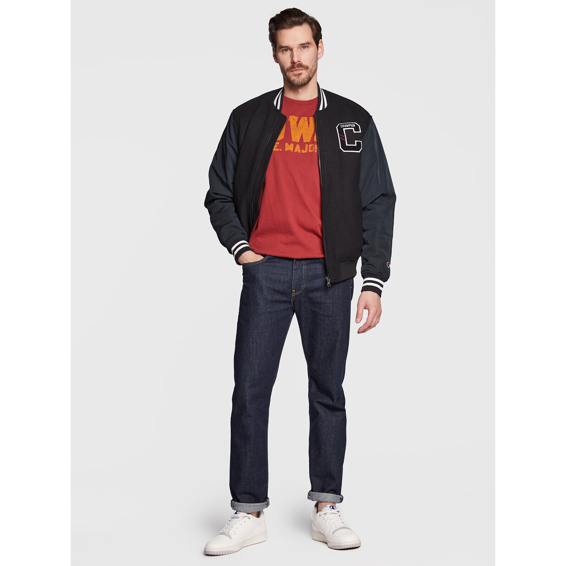 Champion Тишърт 217986 Червен Regular Fit - Pepit.bg