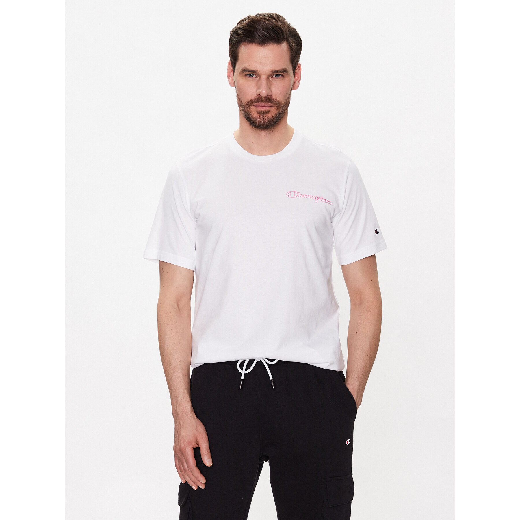 Champion Тишърт 218482 Бял Regular Fit - Pepit.bg