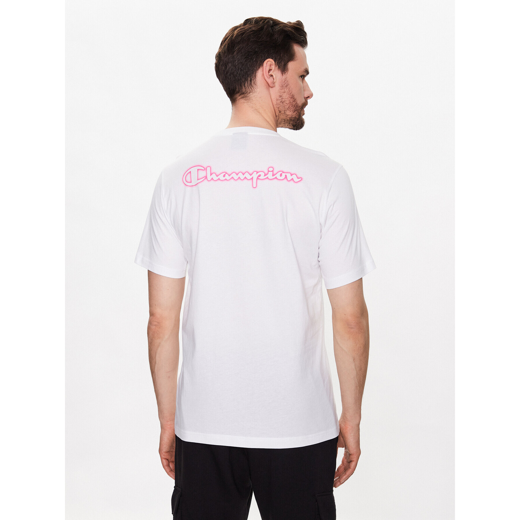 Champion Тишърт 218482 Бял Regular Fit - Pepit.bg