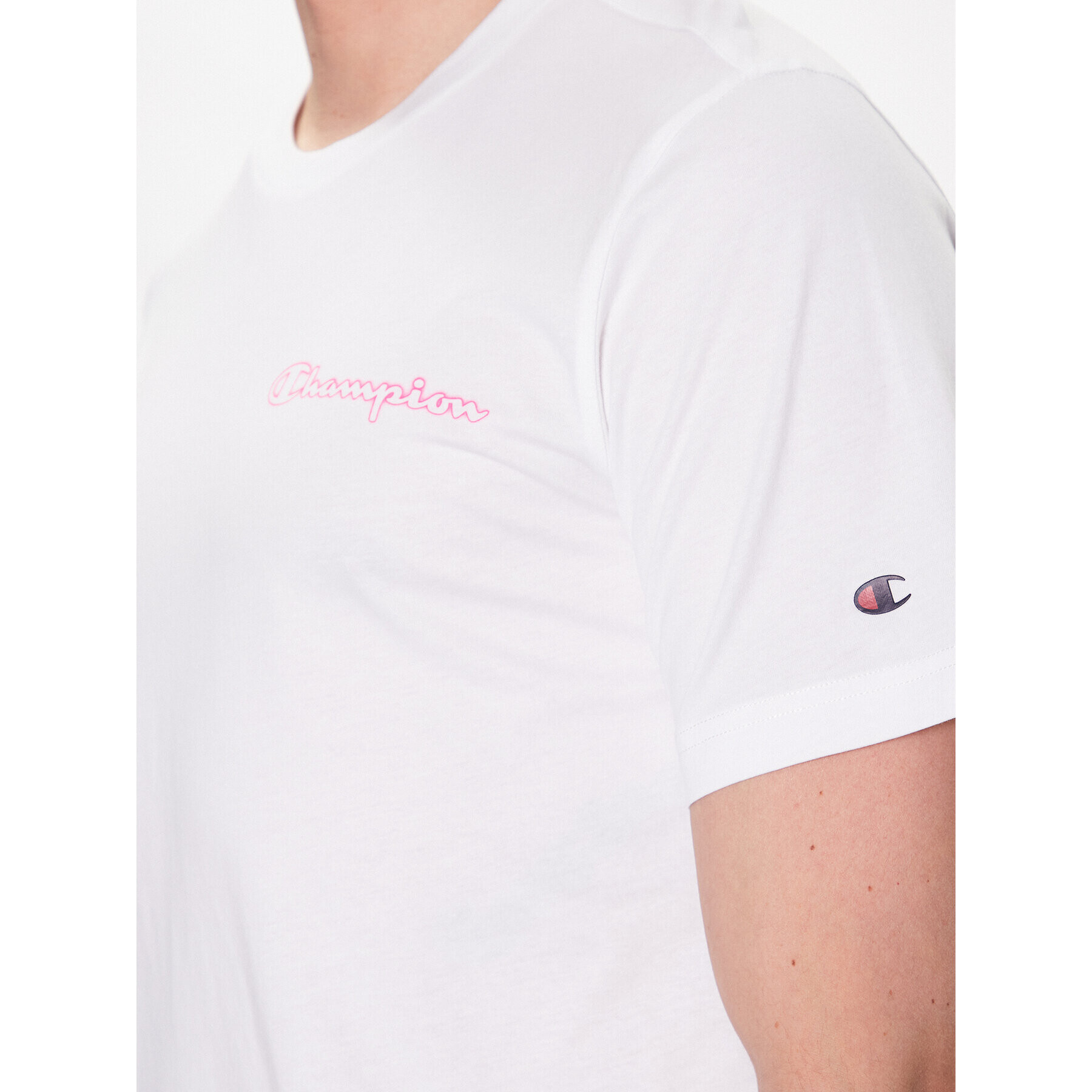 Champion Тишърт 218482 Бял Regular Fit - Pepit.bg