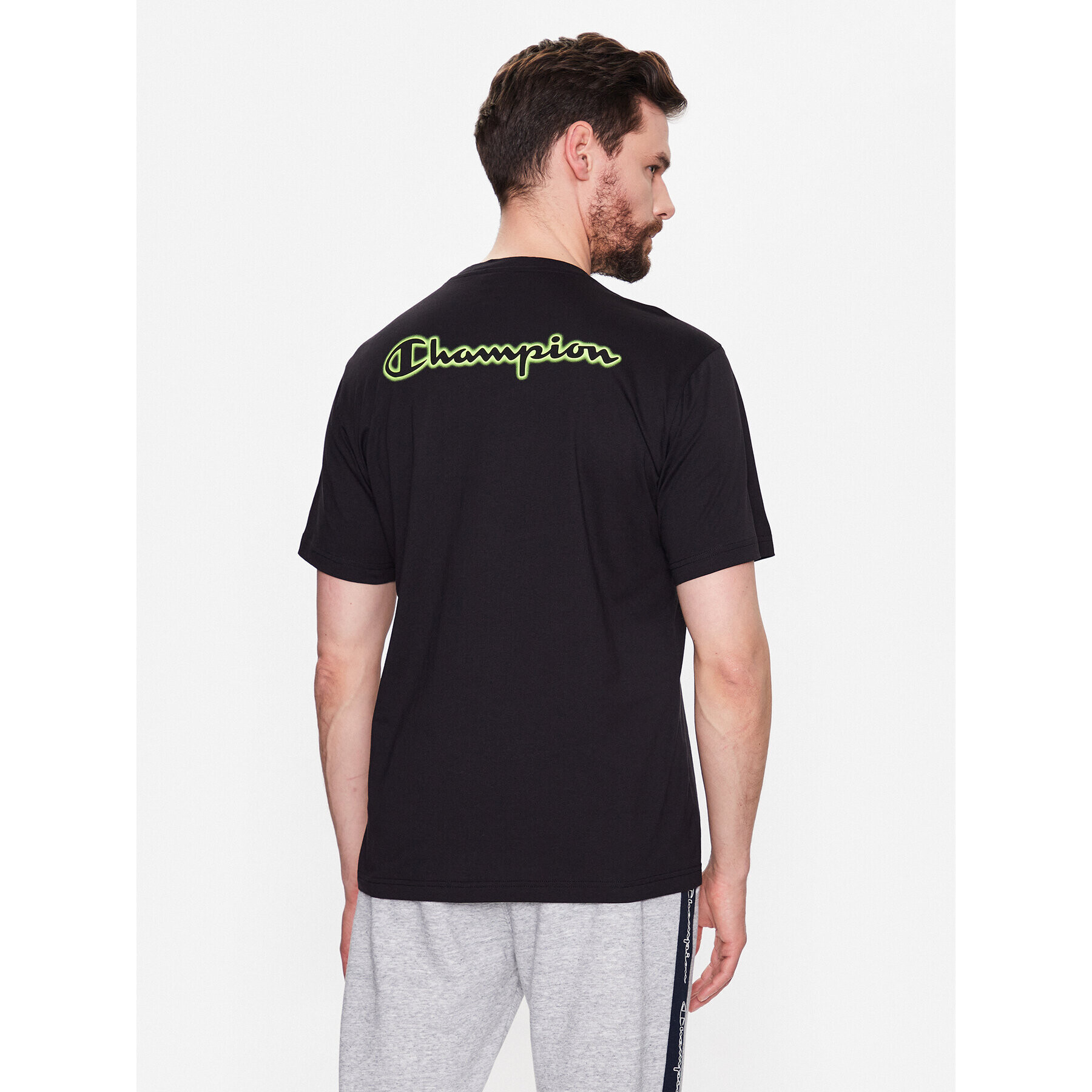 Champion Тишърт 218482 Черен Regular Fit - Pepit.bg