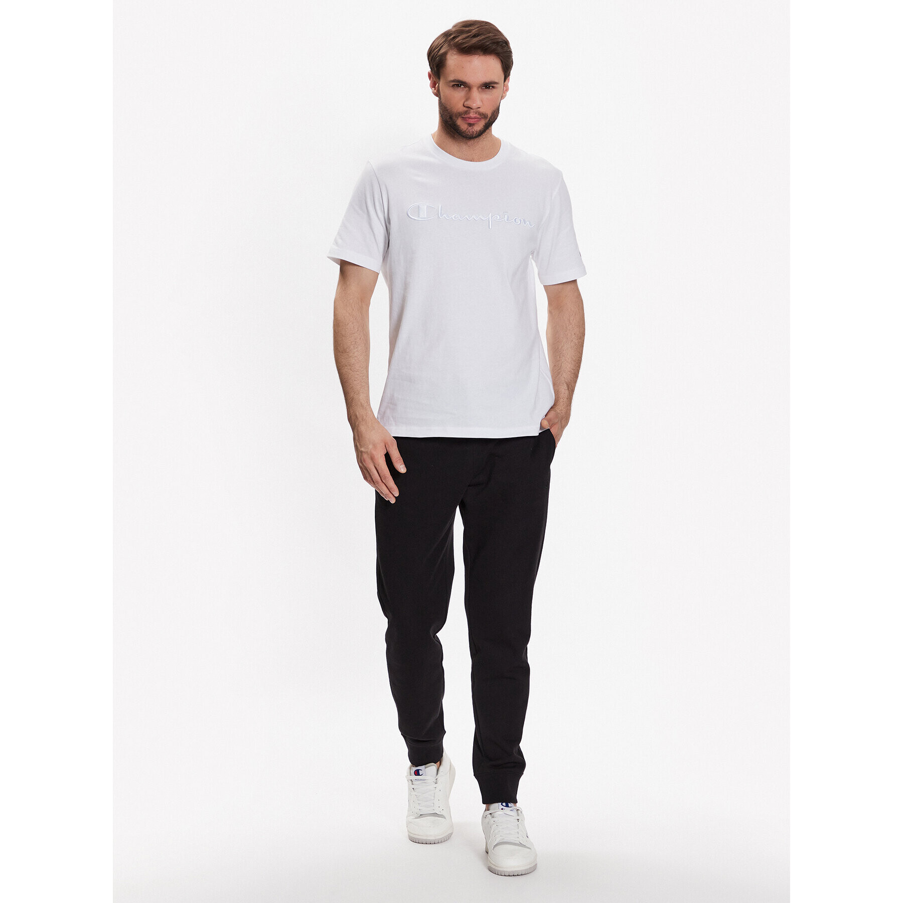 Champion Тишърт 218490 Бял Regular Fit - Pepit.bg