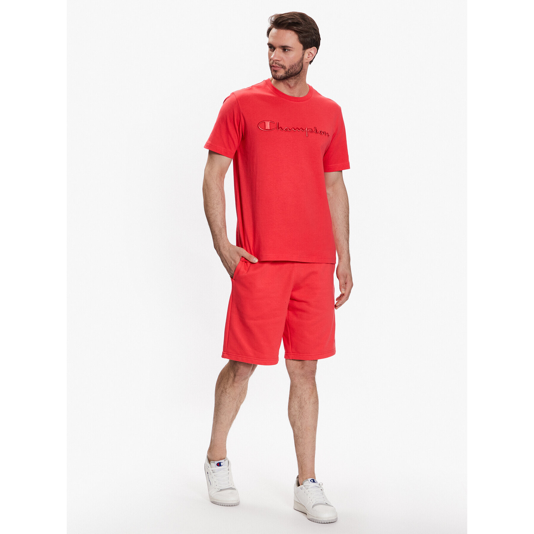 Champion Тишърт 218490 Червен Regular Fit - Pepit.bg