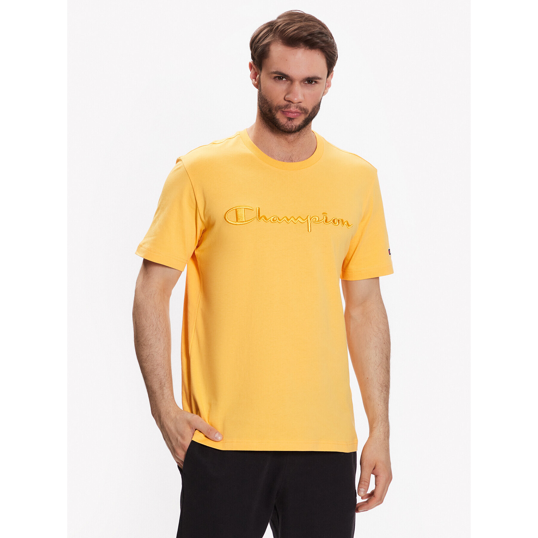 Champion Тишърт 218490 Оранжев Regular Fit - Pepit.bg