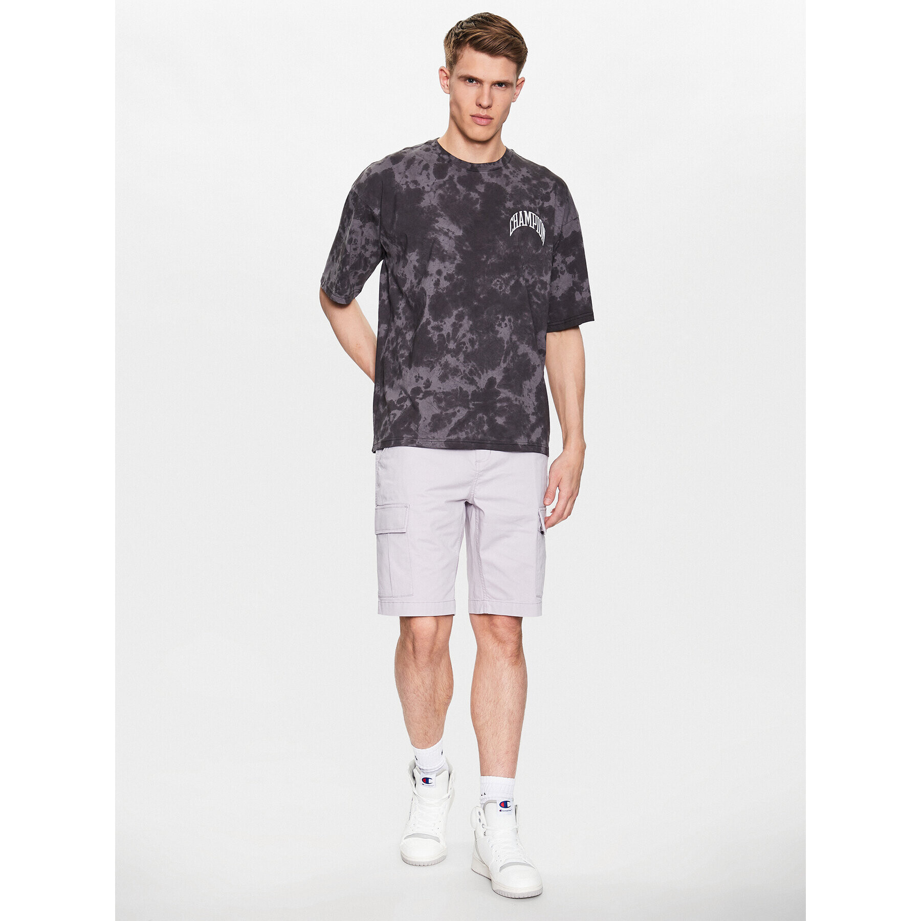 Champion Тишърт 218507 Сив Regular Fit - Pepit.bg