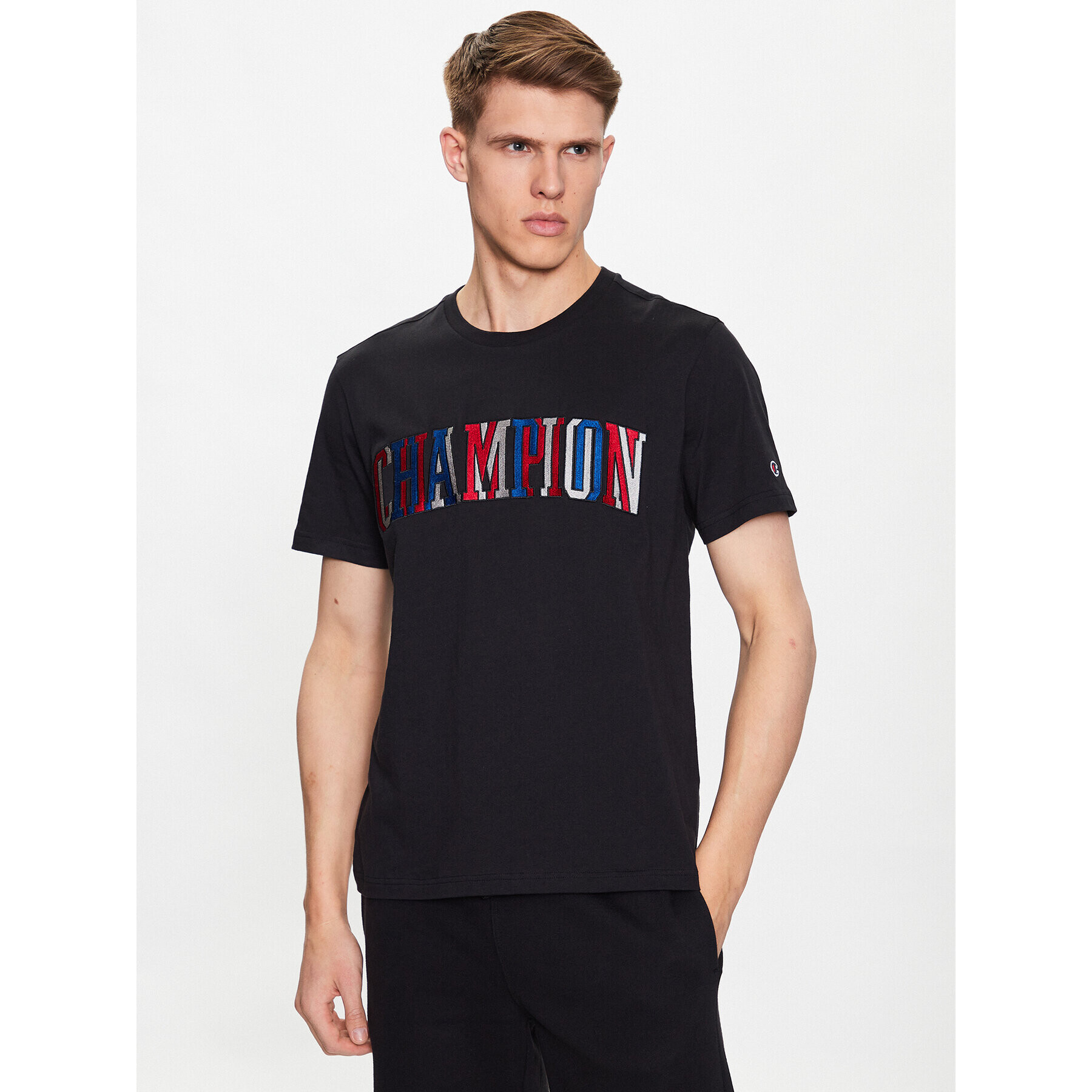 Champion Тишърт 218512 Черен Regular Fit - Pepit.bg
