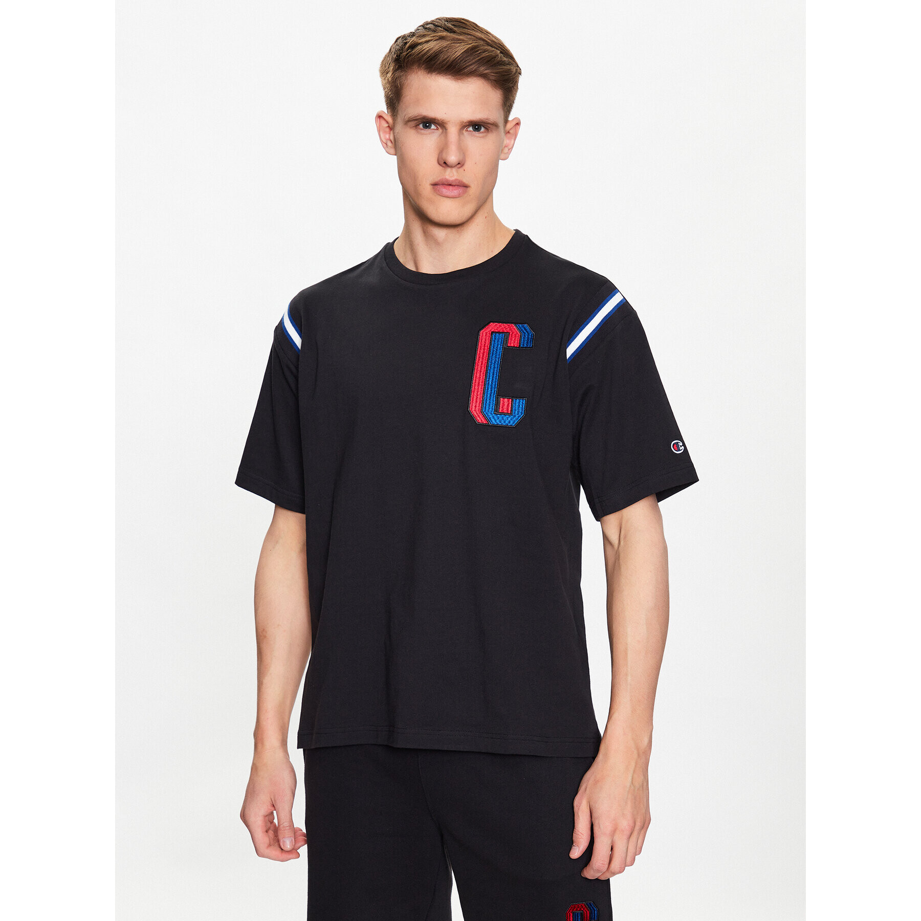 Champion Тишърт 218515 Черен Regular Fit - Pepit.bg