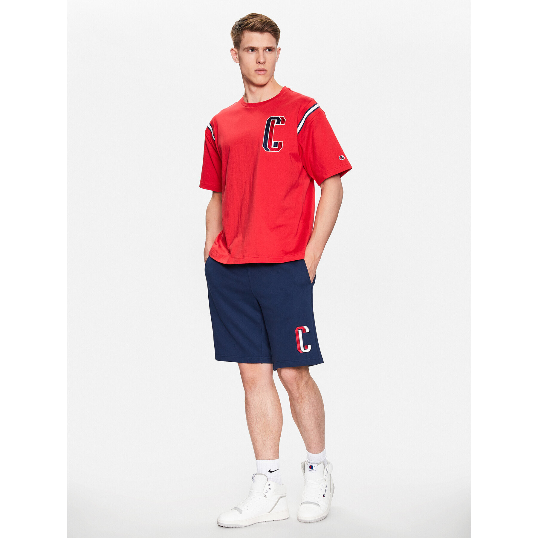 Champion Тишърт 218515 Червен Regular Fit - Pepit.bg