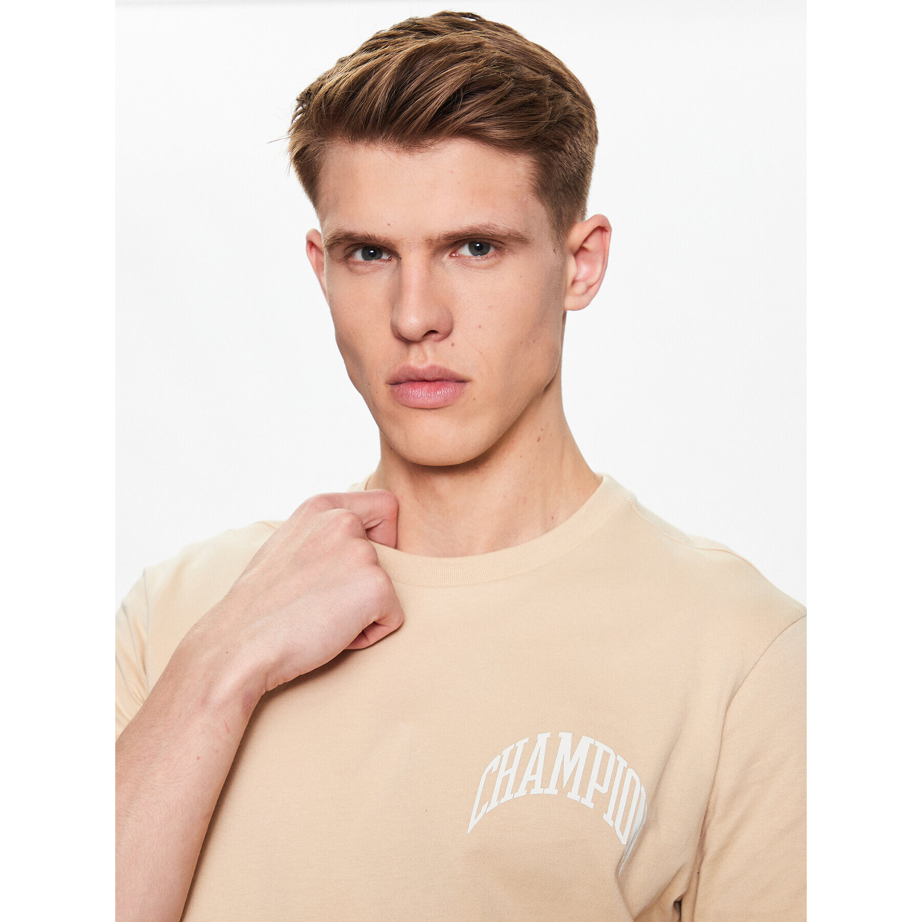 Champion Тишърт 218521 Бежов Regular Fit - Pepit.bg