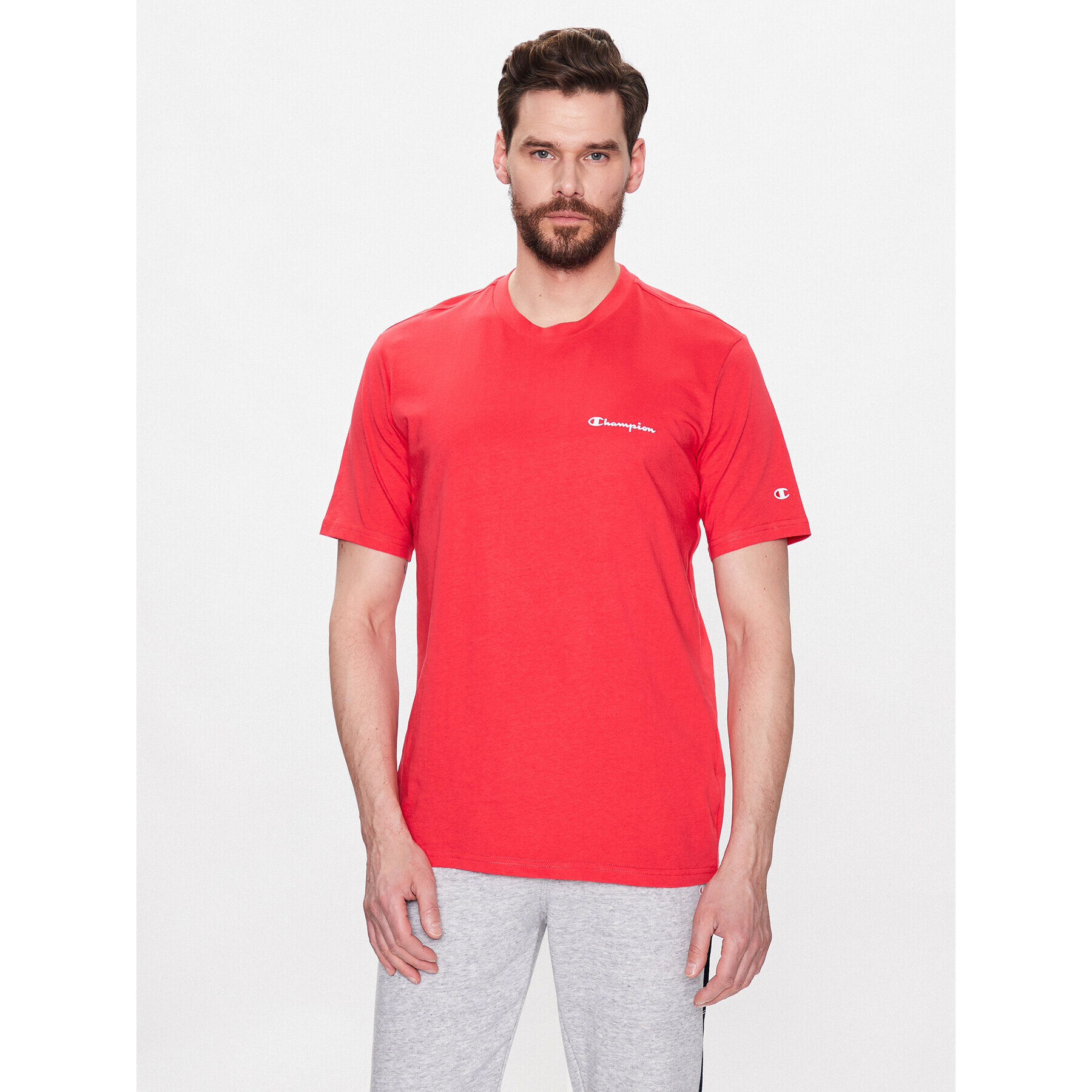 Champion Тишърт 218539 Червен Regular Fit - Pepit.bg