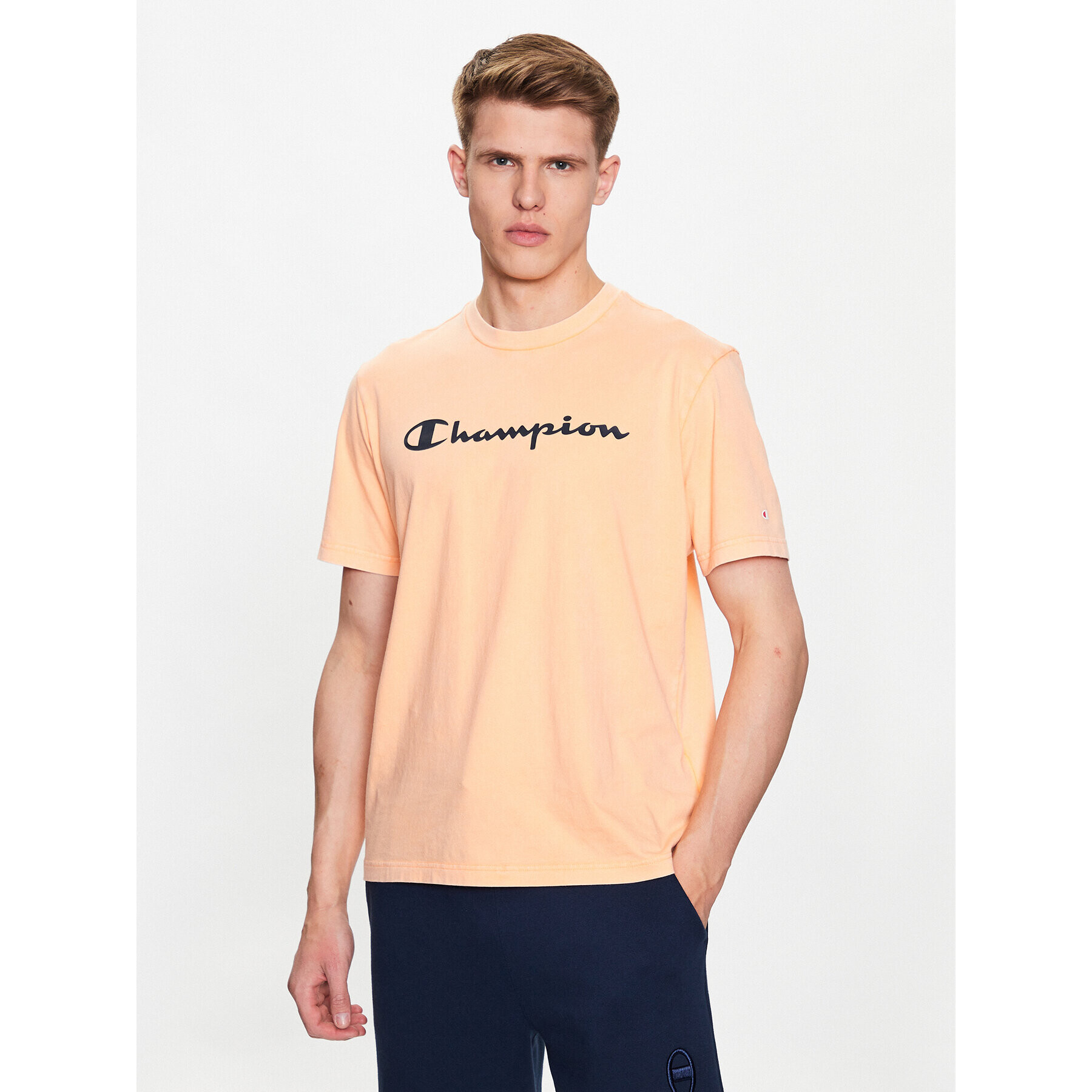 Champion Тишърт 218604 Оранжев Regular Fit - Pepit.bg