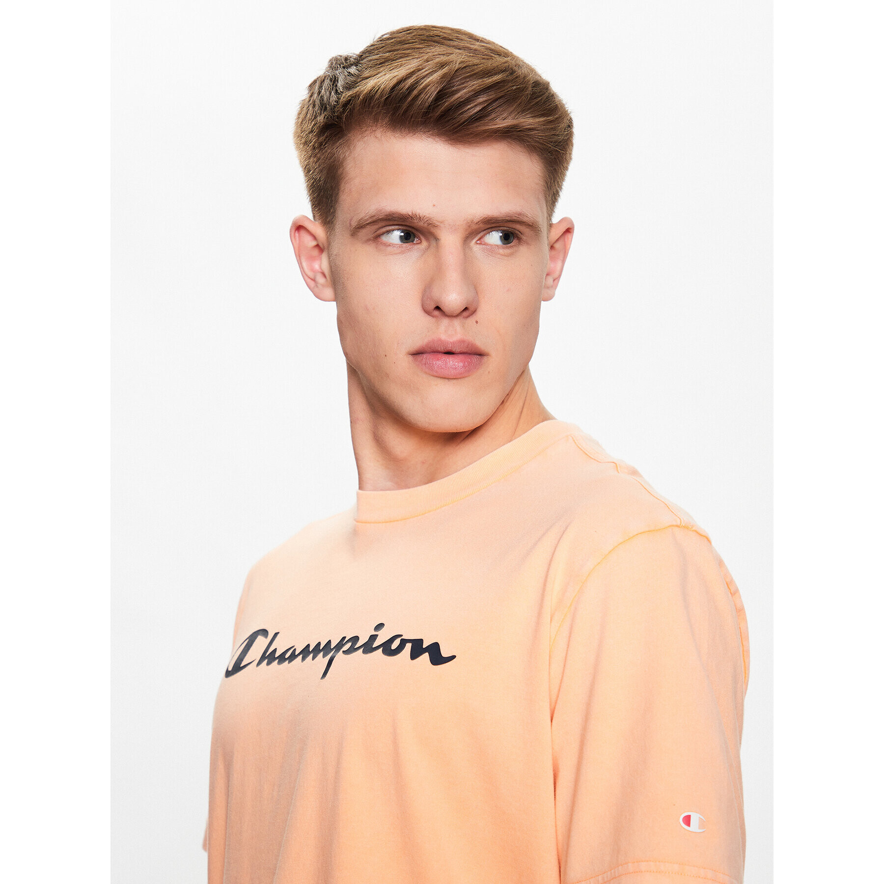 Champion Тишърт 218604 Оранжев Regular Fit - Pepit.bg