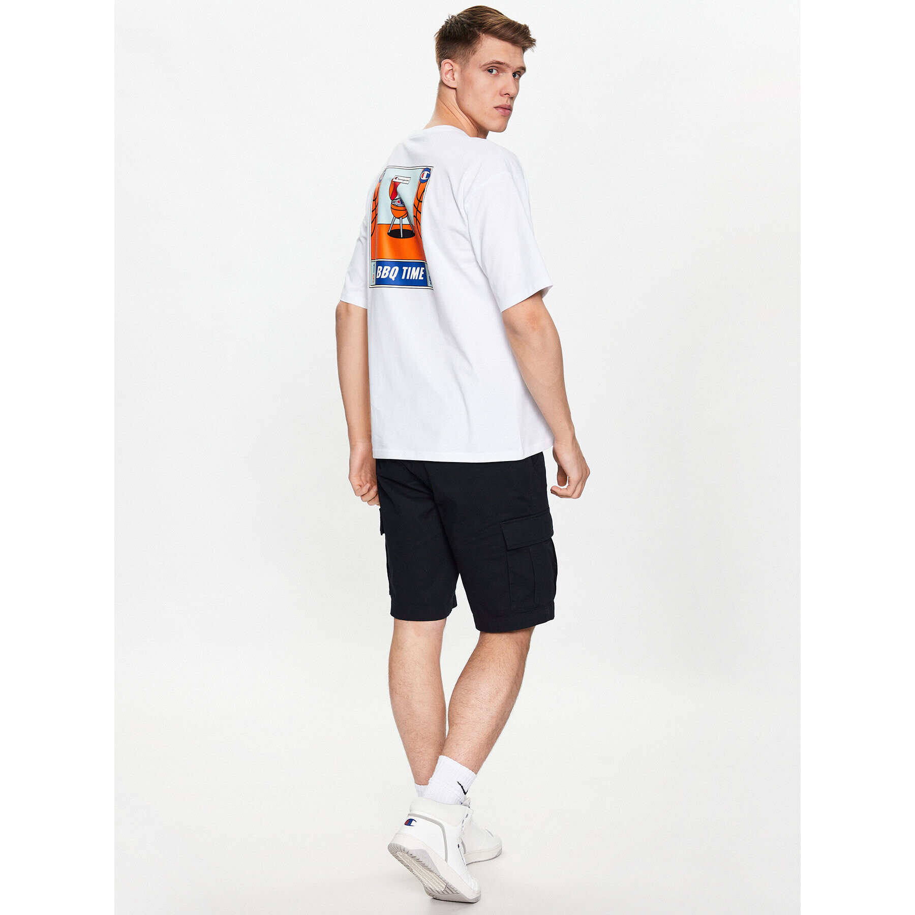 Champion Тишърт 218632 Бял Regular Fit - Pepit.bg