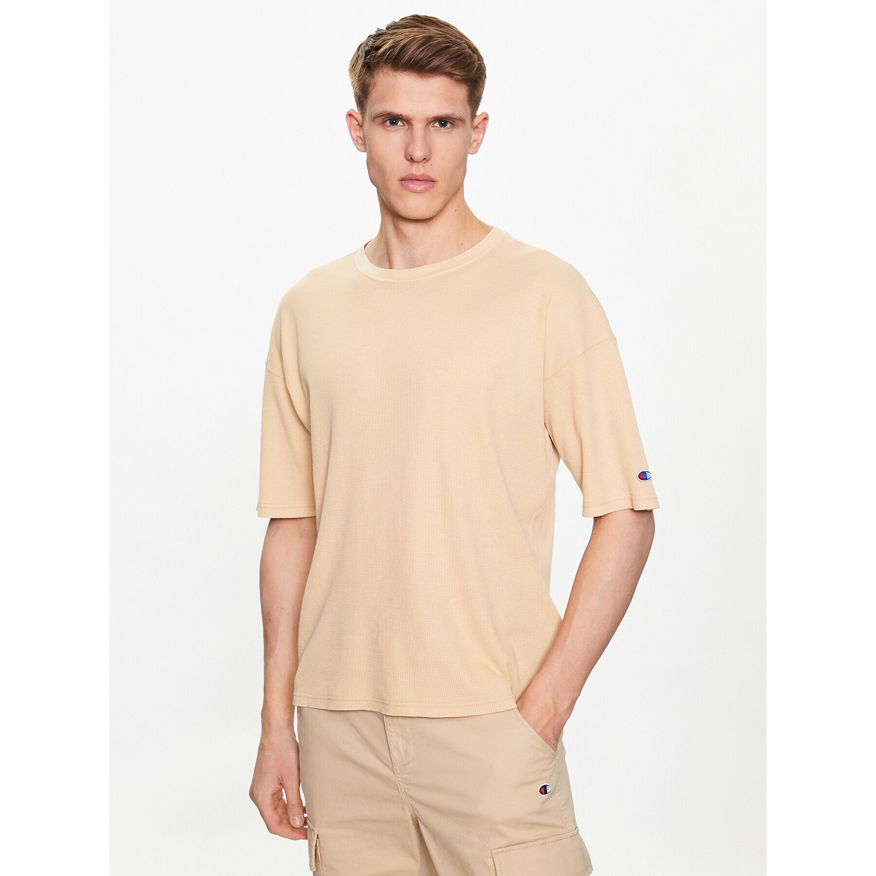 Champion Тишърт 218647 Бежов Regular Fit - Pepit.bg