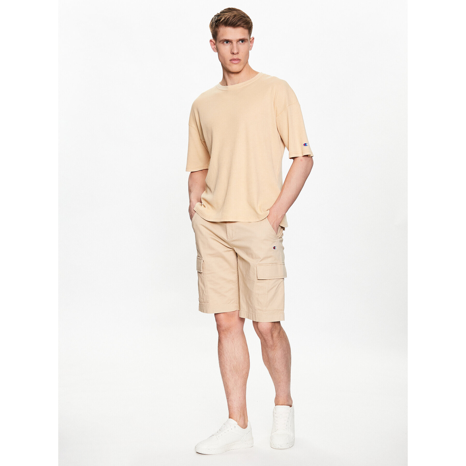 Champion Тишърт 218647 Бежов Regular Fit - Pepit.bg