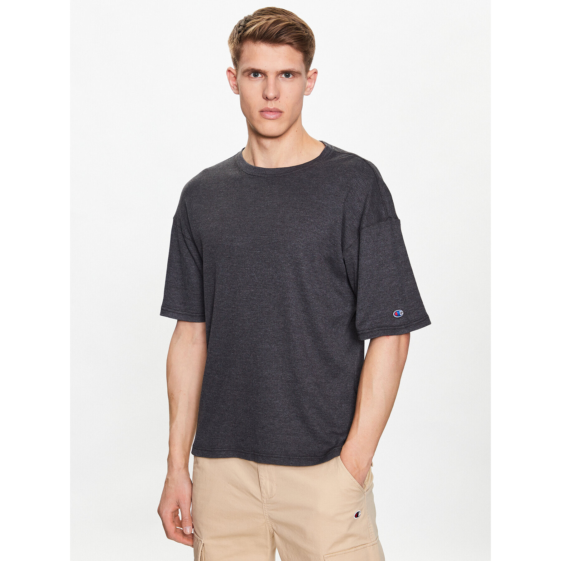 Champion Тишърт 218647 Сив Regular Fit - Pepit.bg