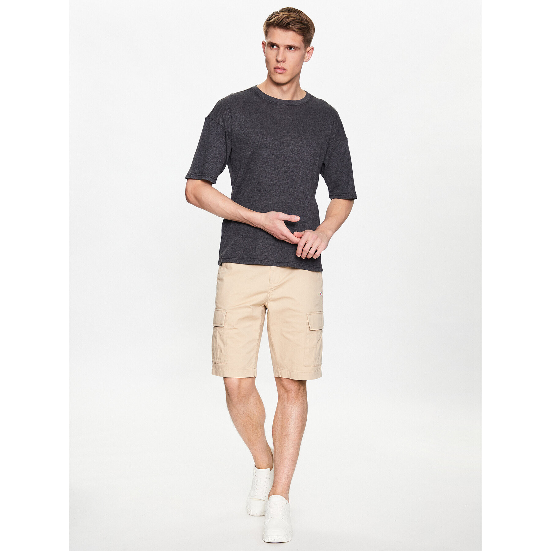 Champion Тишърт 218647 Сив Regular Fit - Pepit.bg