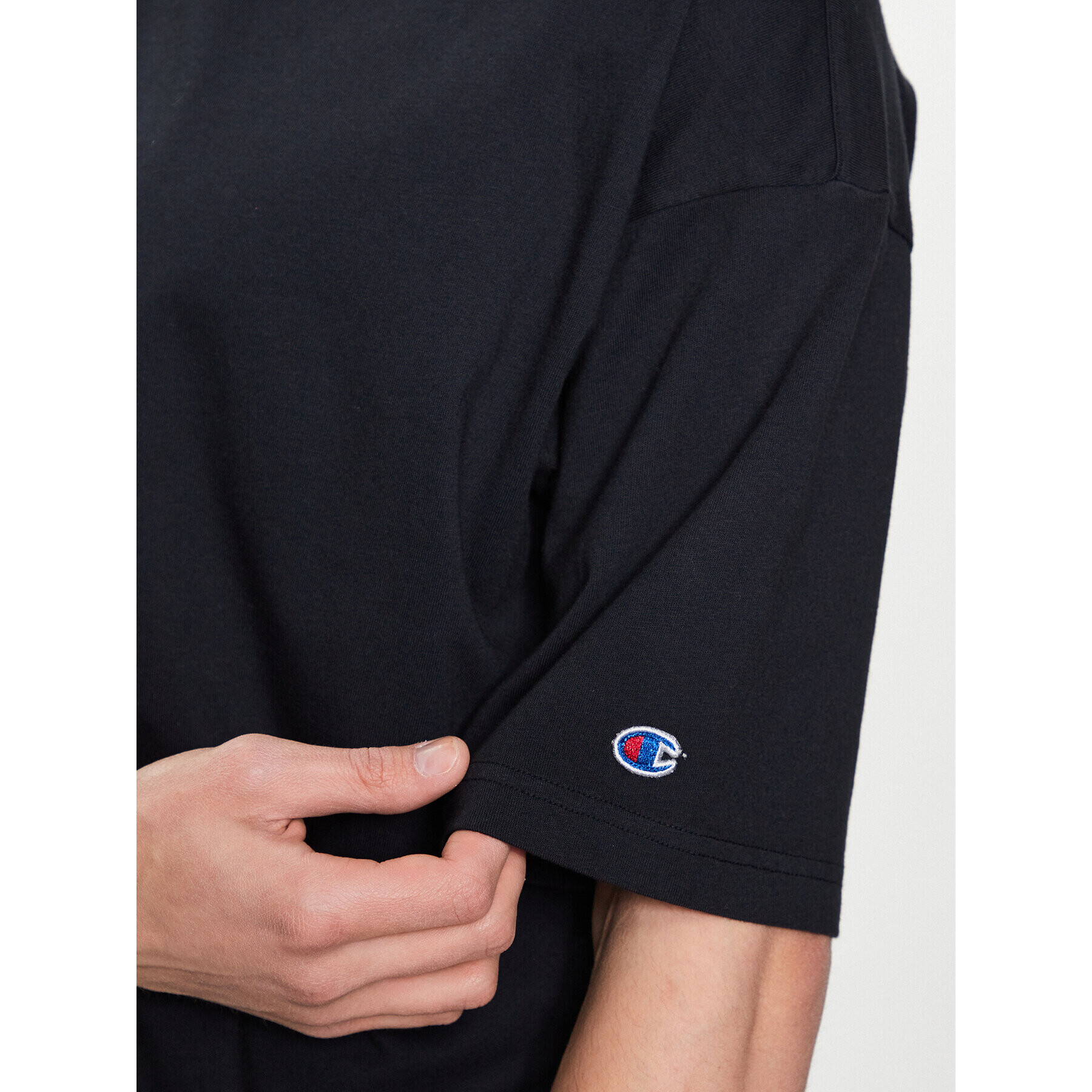 Champion Тишърт 218651 Черен Regular Fit - Pepit.bg