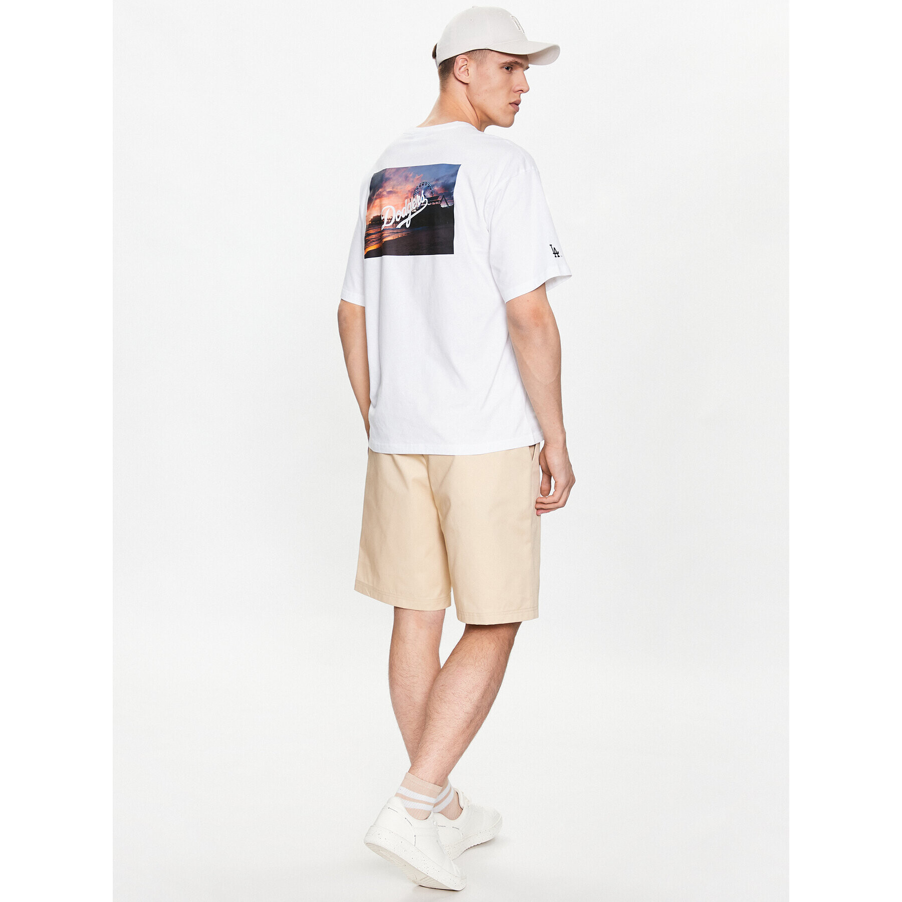 Champion Тишърт 218923 Бял Relaxed Fit - Pepit.bg
