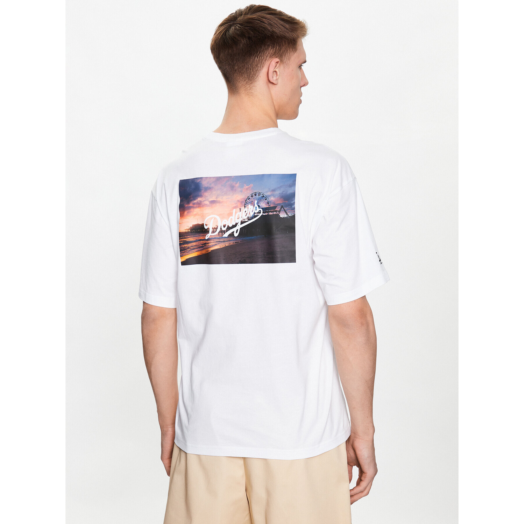 Champion Тишърт 218923 Бял Relaxed Fit - Pepit.bg