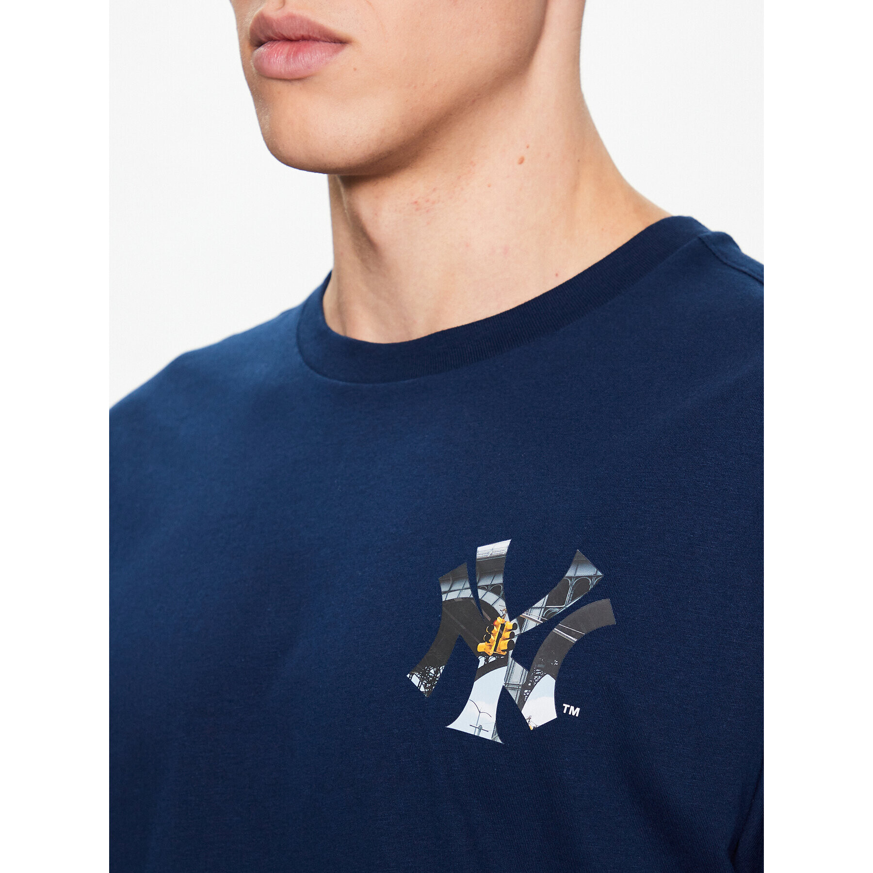 Champion Тишърт 218923 Тъмносин Relaxed Fit - Pepit.bg