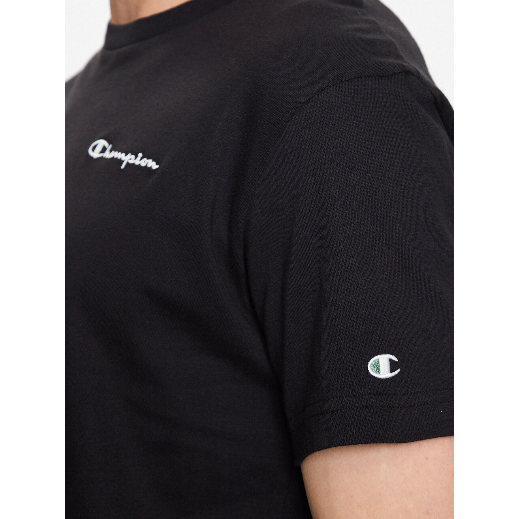 Champion Тишърт 218928 Черен Regular Fit - Pepit.bg