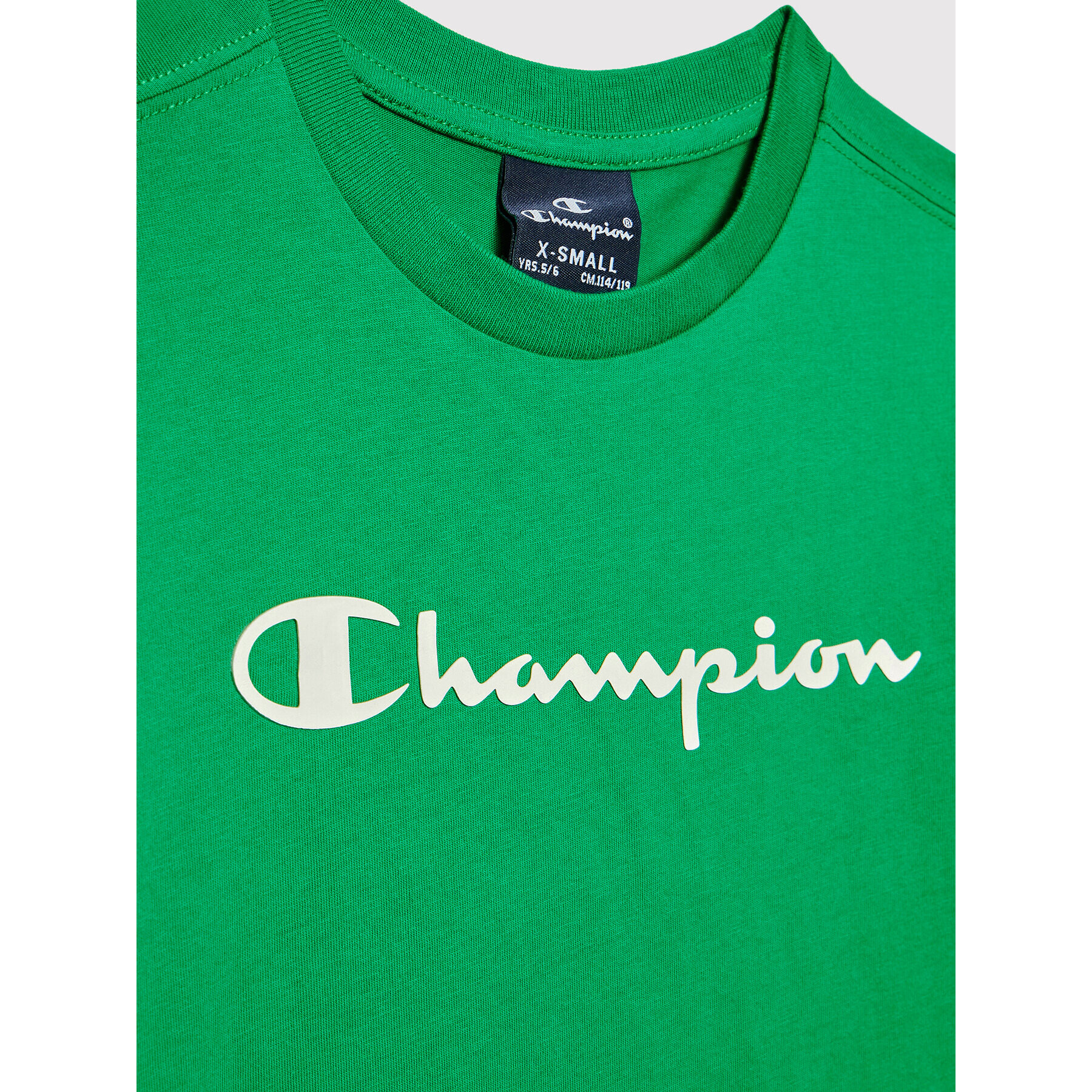 Champion Тишърт 305908 Зелен Regular Fit - Pepit.bg