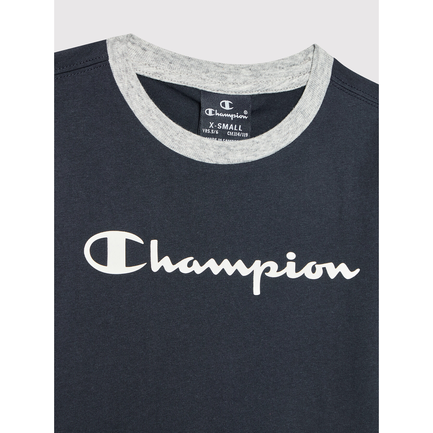 Champion Тишърт 305909 Тъмносин Regular Fit - Pepit.bg