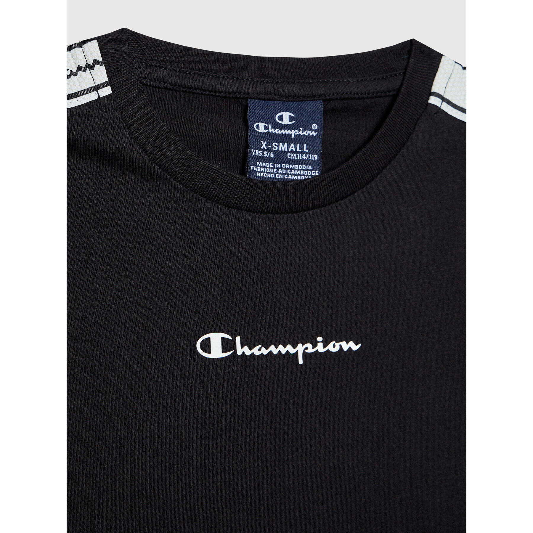 Champion Тишърт 305921 Черен Regular Fit - Pepit.bg