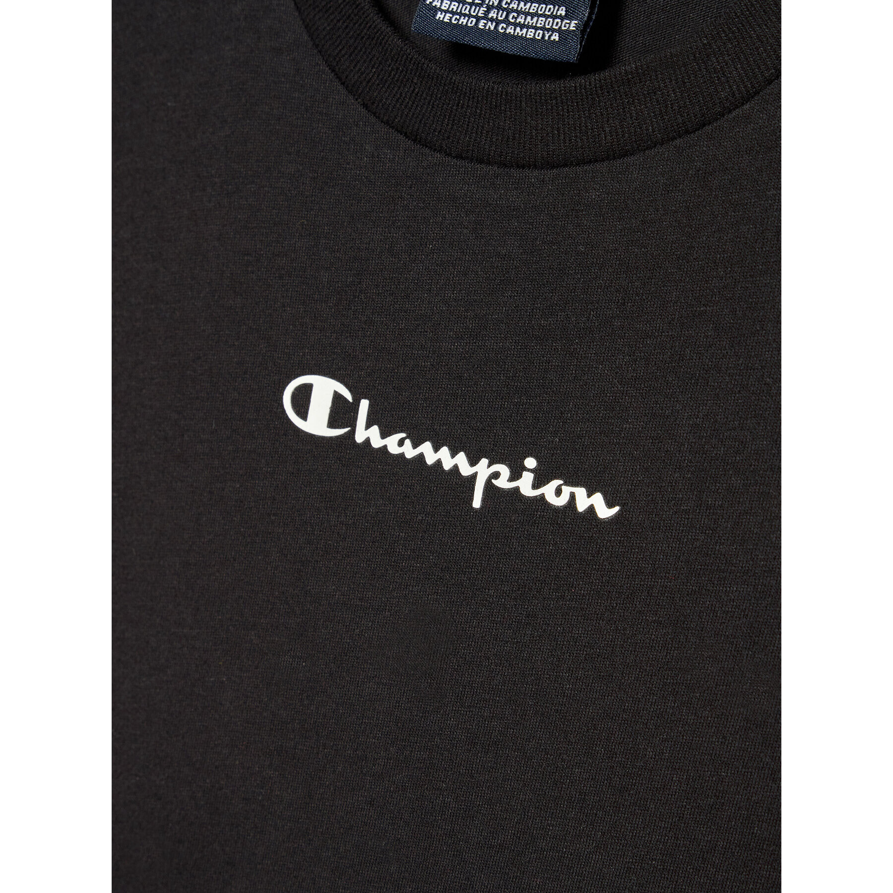 Champion Тишърт 305925 Черен Regular Fit - Pepit.bg
