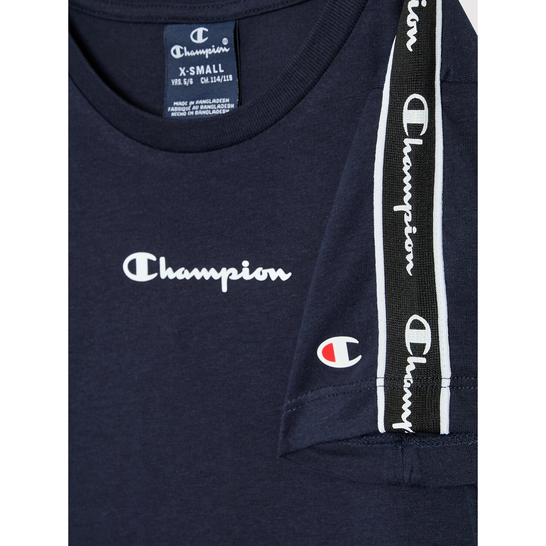 Champion Тишърт 306116 Тъмносин Regular Fit - Pepit.bg