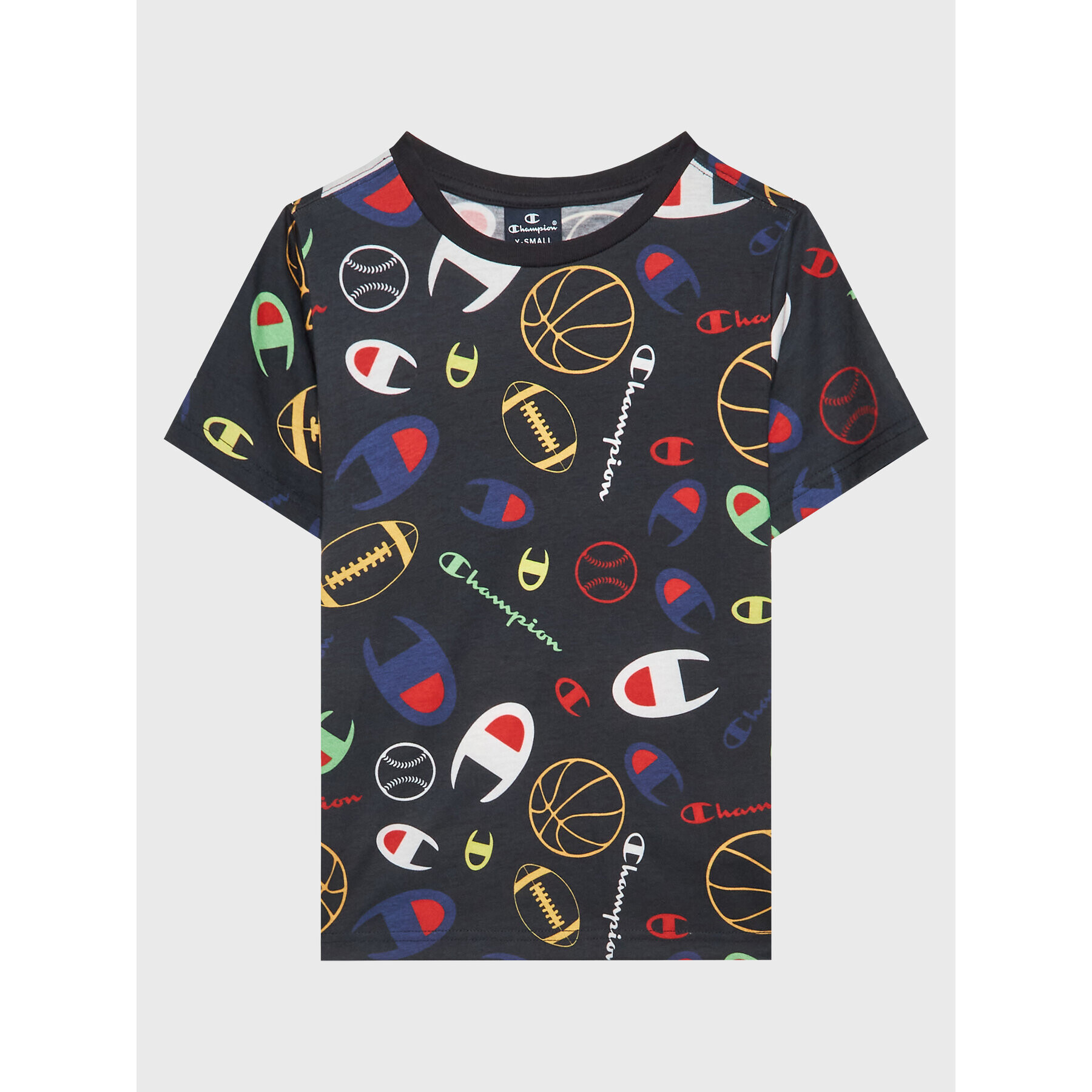Champion Тишърт 306131 Тъмносин Regular Fit - Pepit.bg