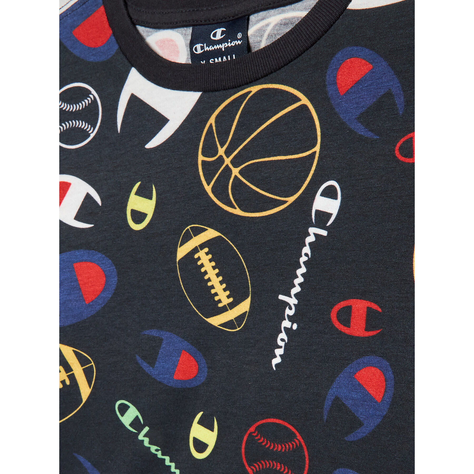Champion Тишърт 306131 Тъмносин Regular Fit - Pepit.bg