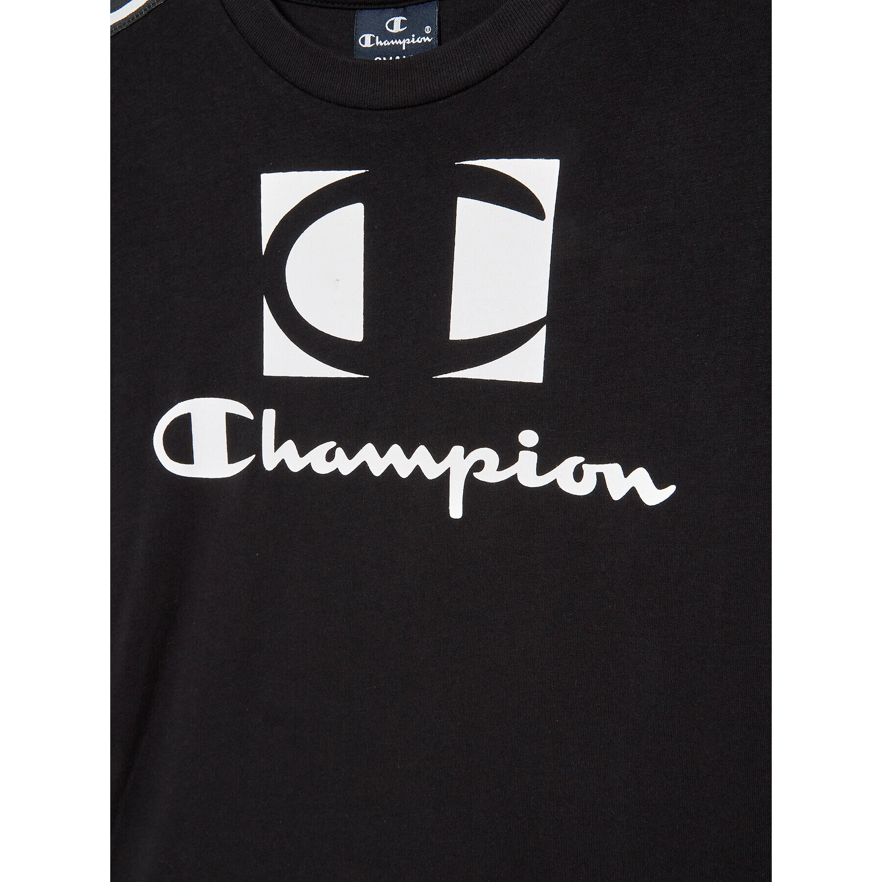Champion Тишърт 306326 Черен Regular Fit - Pepit.bg
