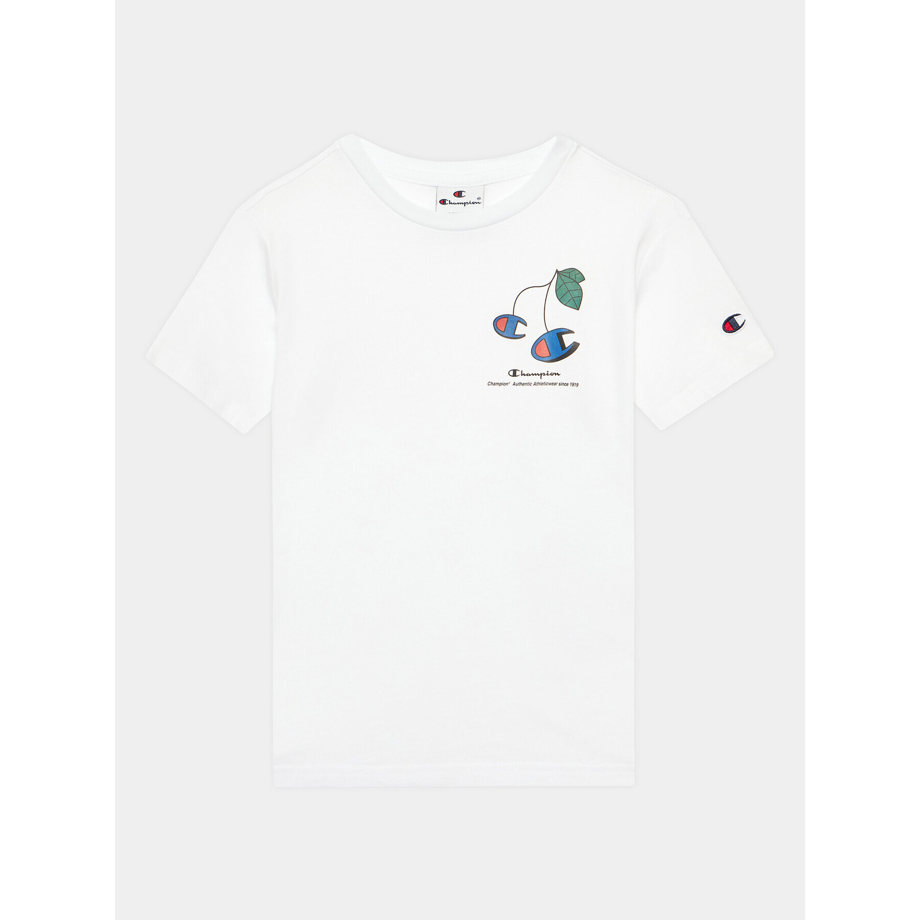Champion Тишърт 306373 Бял Regular Fit - Pepit.bg