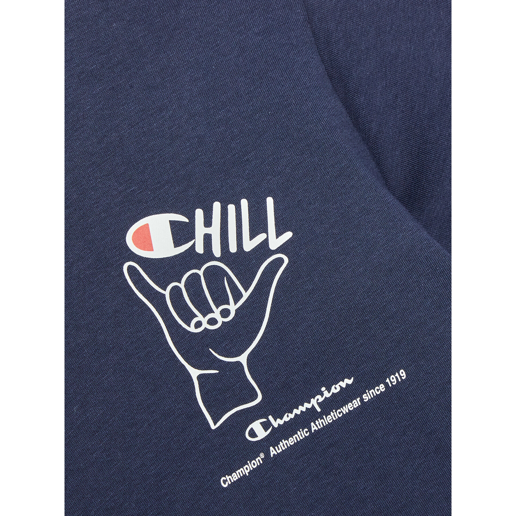 Champion Тишърт 306373 Тъмносин Regular Fit - Pepit.bg