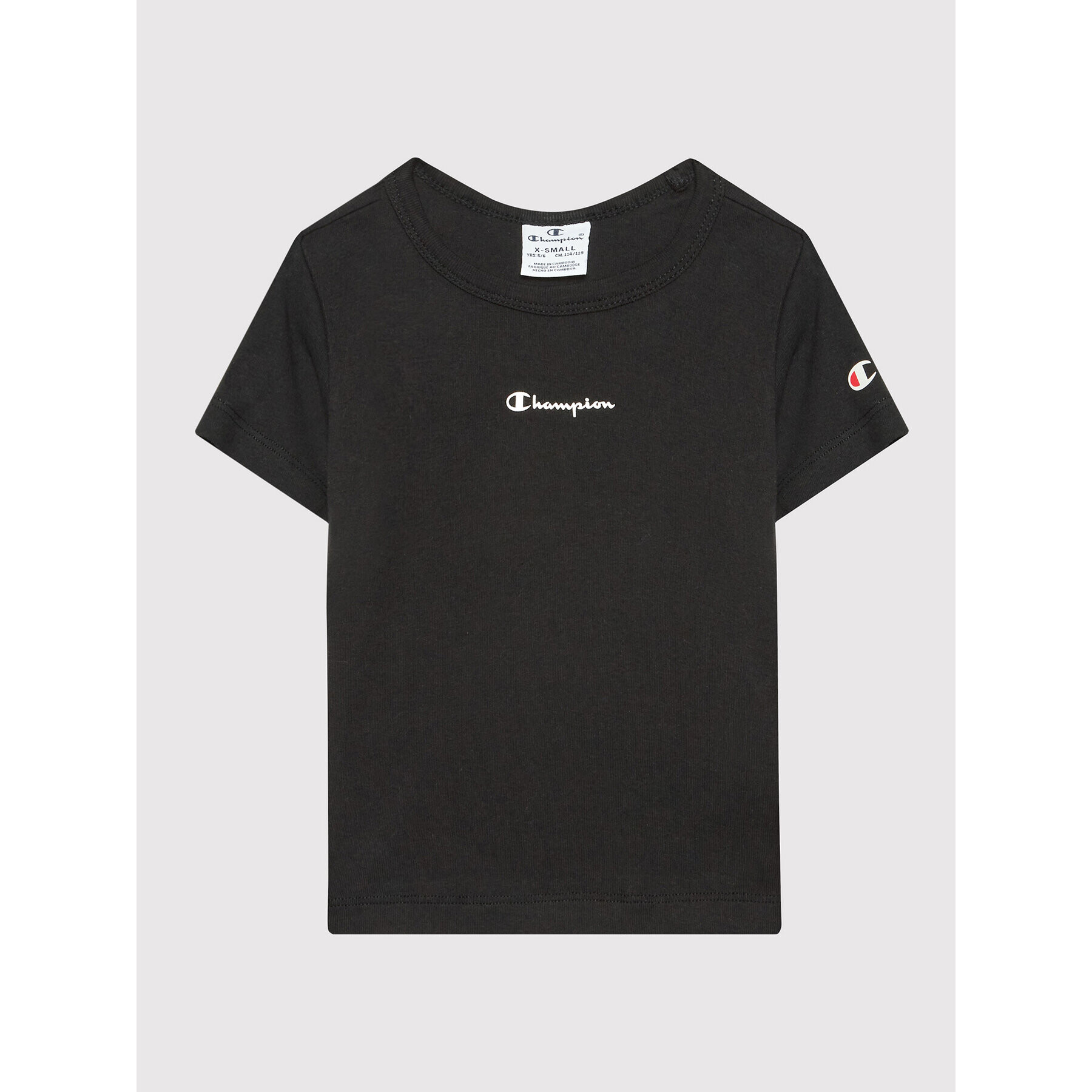 Champion Тишърт 404322 Черен Regular Fit - Pepit.bg