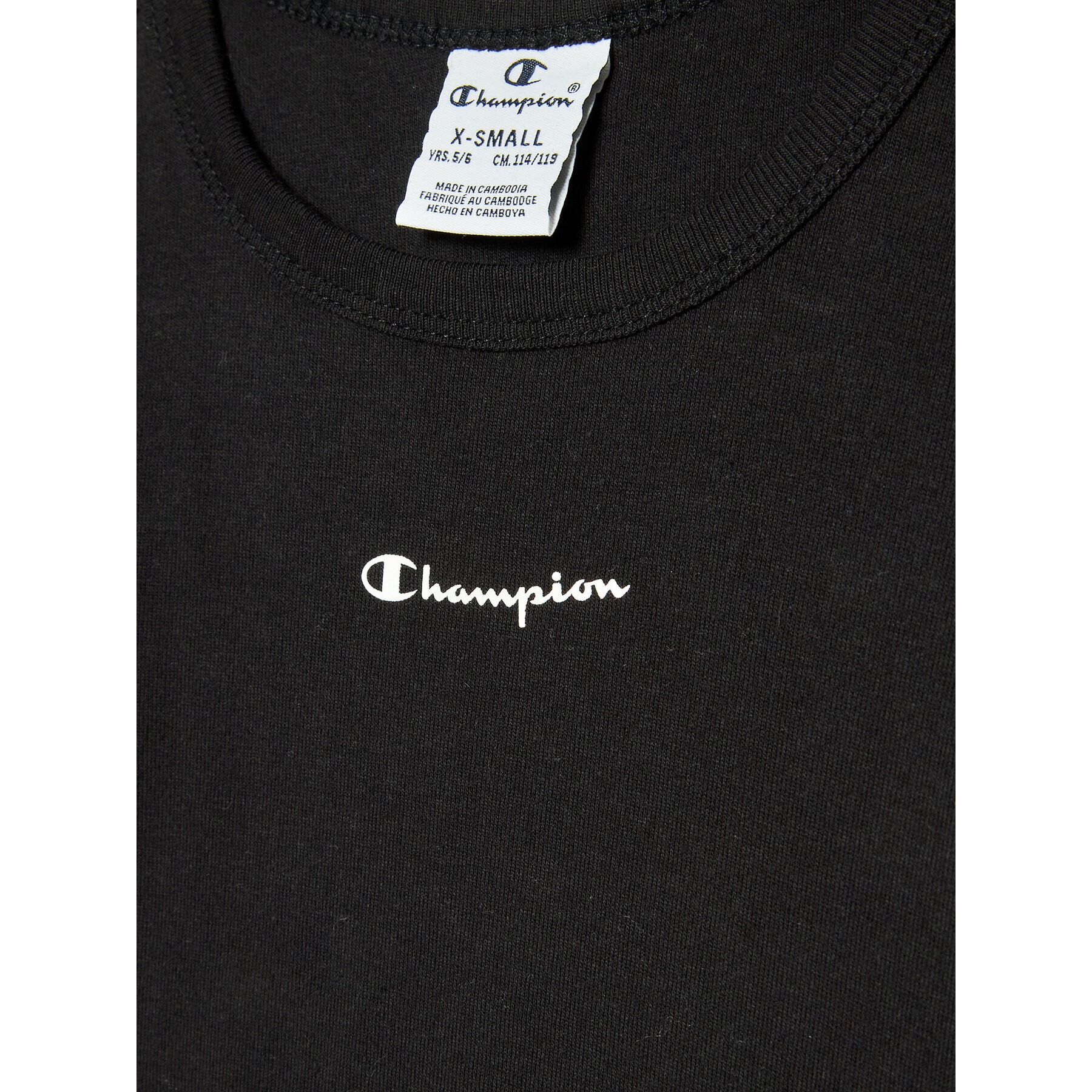 Champion Тишърт 404322 Черен Regular Fit - Pepit.bg